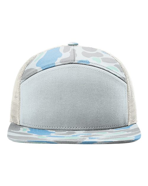 Richardson Printed Seven-Panel Trucker Cap - 168P