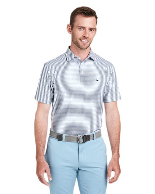 vineyard vines Men's Heathered Winstead Sankaty Polo - G011145
