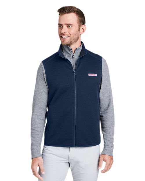 vineyard vines Men's Mountain Sweater Fleece Vest - K002713