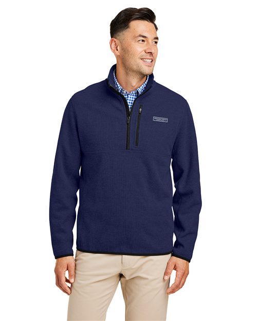 vineyard vines Men's Mountain Sweaterfleece Quarter-Zip Pullover - K004694