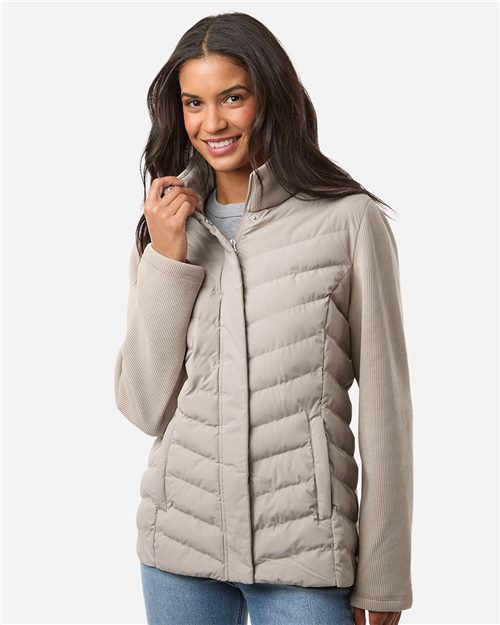 Weatherproof Women's Mixed Media Chevron Jacket - W26719