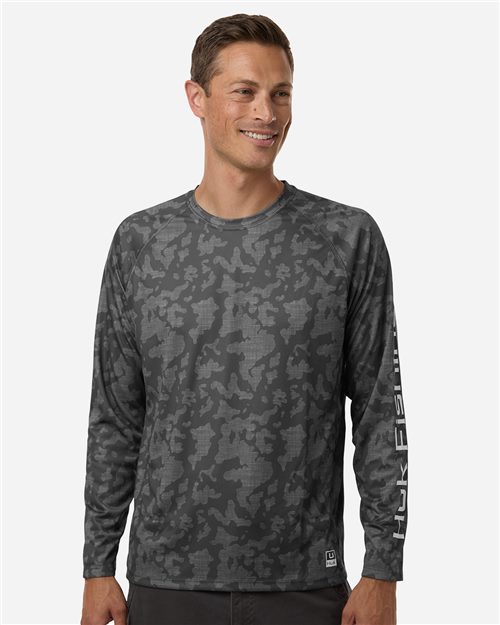 HUK Men's Lopro Running Lakes Long Sleeve T-Shirt - H12L0017