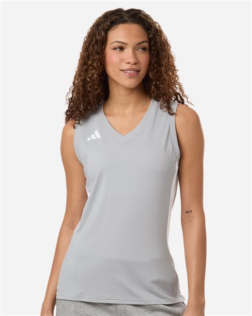 Adidas Women's Quickset V-Neck Sleeveless Jersey - AT120