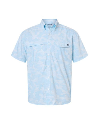 HUK Men's Tidepoint Printed Short Sleeve Shirt - H1500220