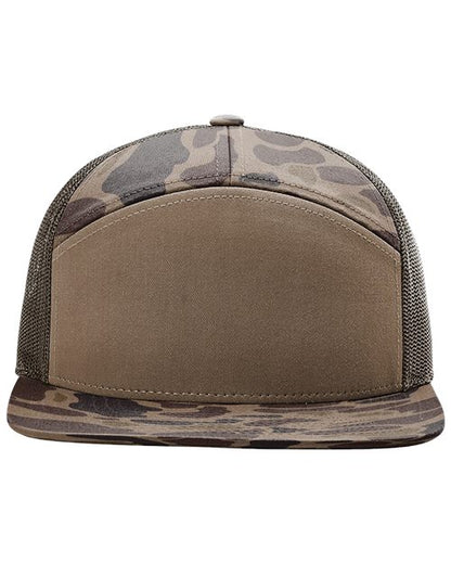 Richardson Printed Seven-Panel Trucker Cap - 168P