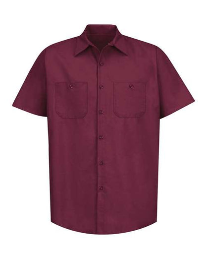 Red Kap Men's Industrial Short Sleeve Work Shirt - SP24