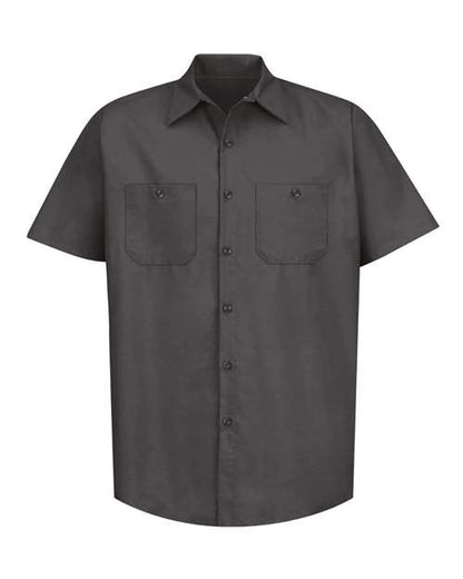 Red Kap Men's Industrial Short Sleeve Work Shirt - SP24
