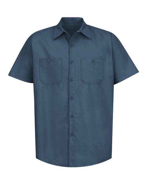 Red Kap Men's Industrial Short Sleeve Work Shirt - SP24