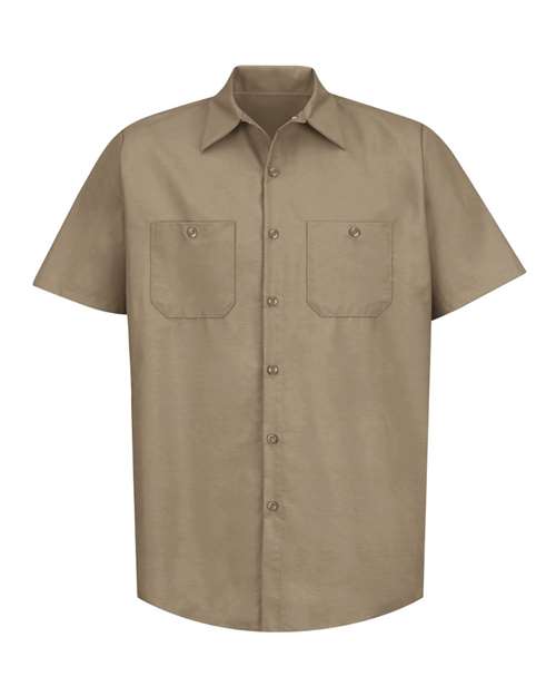 Red Kap Men's Industrial Short Sleeve Work Shirt - SP24