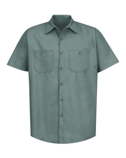 Red Kap Men's Industrial Short Sleeve Work Shirt - SP24