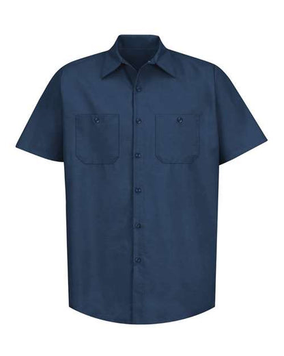 Red Kap Men's Industrial Short Sleeve Work Shirt - SP24