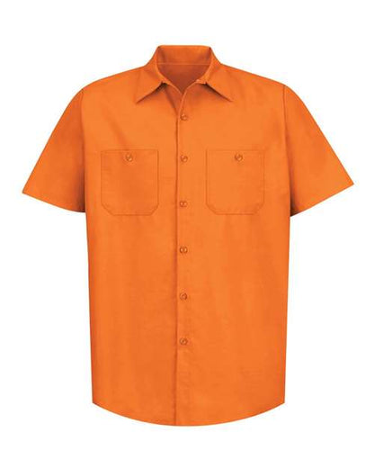 Red Kap Men's Industrial Short Sleeve Work Shirt - SP24