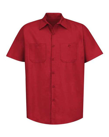 Red Kap Men's Industrial Short Sleeve Work Shirt - SP24