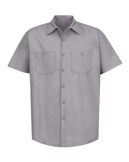 Red Kap Men's Industrial Short Sleeve Work Shirt - SP24