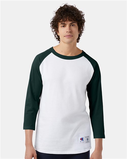 Champion Unisex Raglan Sleeve Baseball T-Shirt - T137