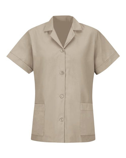 Red Kap Women's Loose Fit Short Sleeve Button Smock - TP23