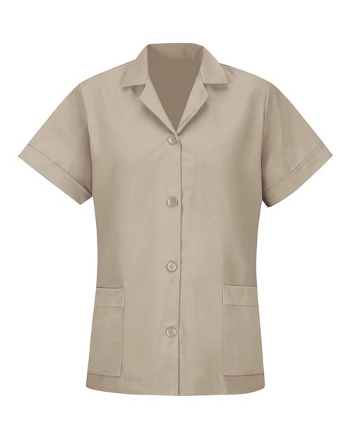 Red Kap Women's Loose Fit Short Sleeve Button Smock - TP23