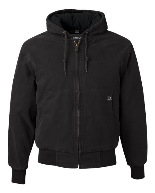 DRI DUCK Men's Cheyenne Boulder Cloth™ Hooded Jacket with Tricot Quilt Lining - 5020