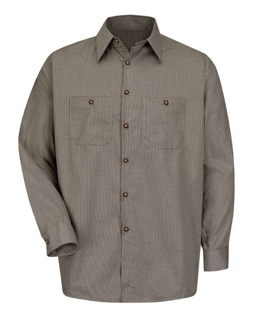 Red Kap Men's Premium Long Sleeve Work Shirt - SP10