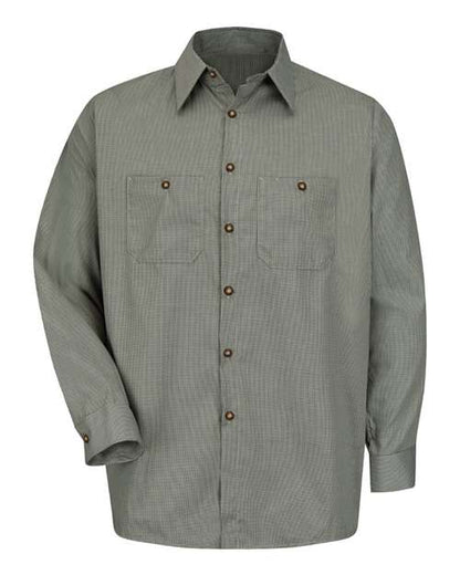 Red Kap Men's Premium Long Sleeve Work Shirt - SP10