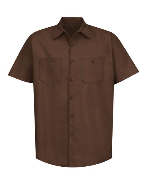 Red Kap Men's Industrial Short Sleeve Work Shirt - SP24