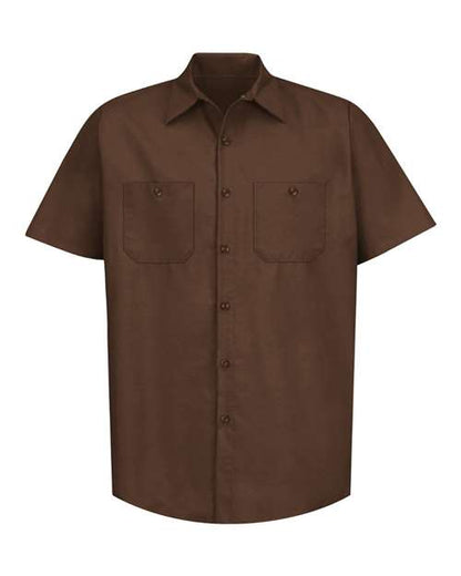 Red Kap Men's Industrial Short Sleeve Work Shirt - SP24