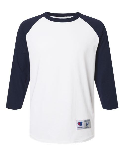 Champion Unisex Raglan Sleeve Baseball T-Shirt - T137