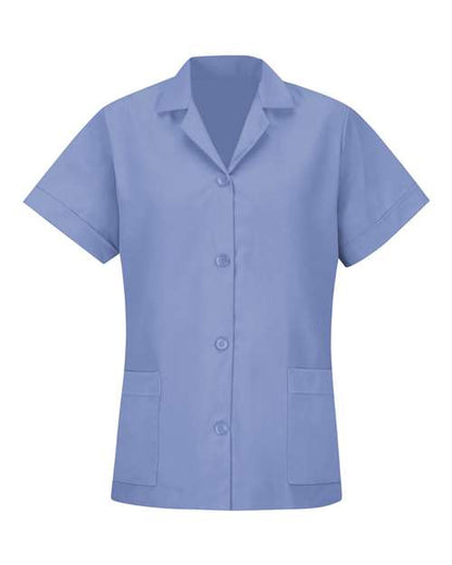 Red Kap Women's Loose Fit Short Sleeve Button Smock - TP23