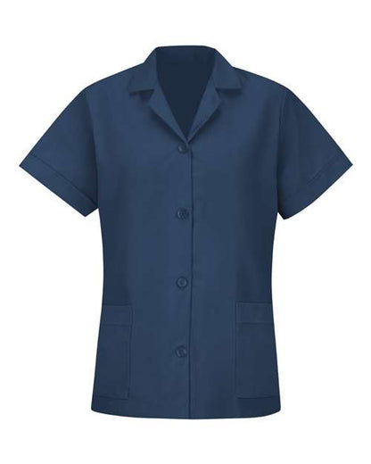 Red Kap Women's Loose Fit Short Sleeve Button Smock - TP23