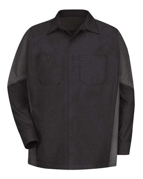 Red Kap Men's Long Sleeve Automotive Crew Shirt - SY10