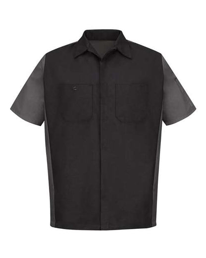 Red Kap Men's Short Sleeve Automotive Crew Shirt - SY20