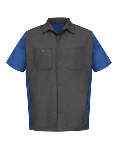 Red Kap Men's Short Sleeve Automotive Crew Shirt - SY20