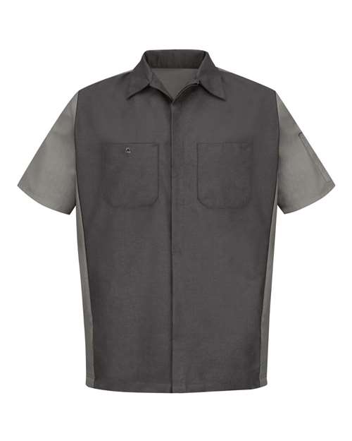 Red Kap Men's Short Sleeve Automotive Crew Shirt - SY20