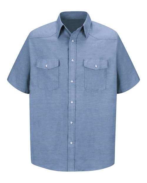 Red Kap Men's Deluxe Western Style Short Sleeve Shirt - SC24