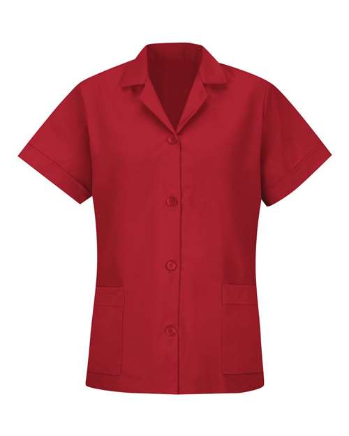 Red Kap Women's Loose Fit Short Sleeve Button Smock - TP23