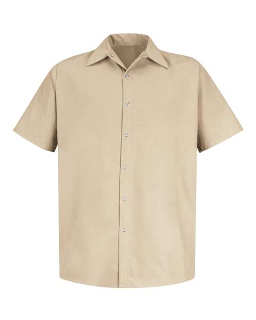 Red Kap Men's Specialized Short Sleeve Pocketless Work Shirt - SP26