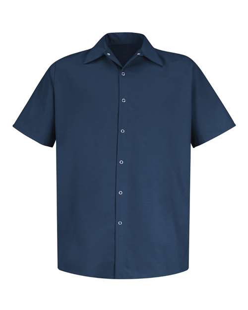 Red Kap Men's Specialized Short Sleeve Pocketless Work Shirt - SP26