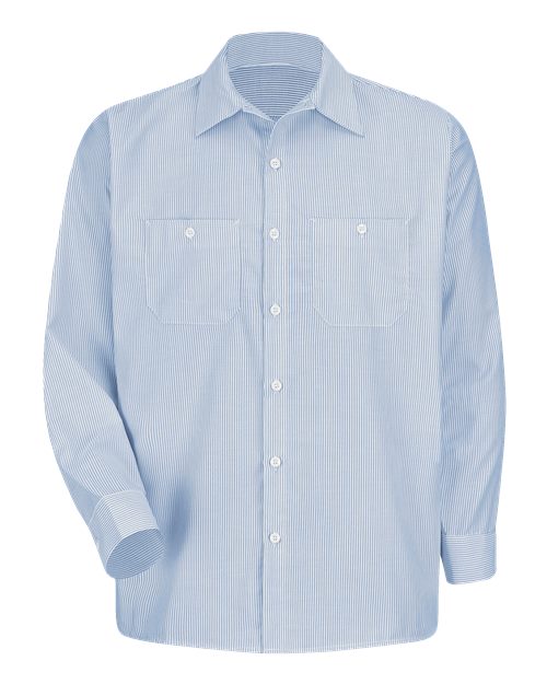 Red Kap Men's Industrial Stripe Work Shirt - SL10