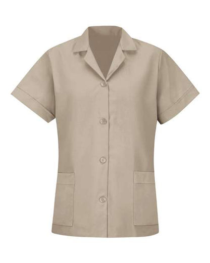 Red Kap Women's Loose Fit Short Sleeve Button Smock - TP23