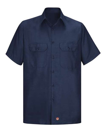 Red Kap Men's Ripstop Short Sleeve Work Shirt - SY60