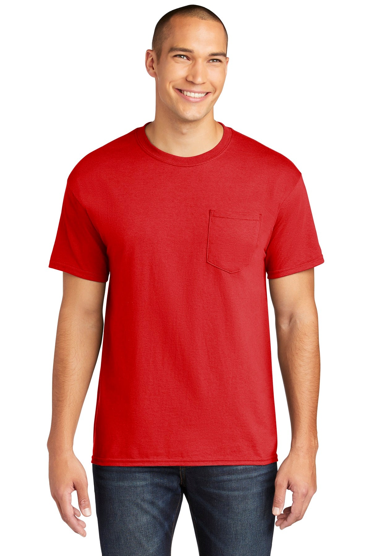 Gildan  Heavy Cotton ‚ 100% Cotton Pocket T-Shirt. 5300