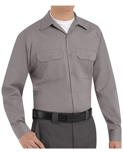Red Kap Men's Tall Utility Long Sleeve Work Shirt - ST52T