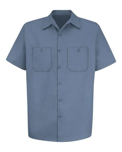 Red Kap Men's Tall Cotton Short Sleeve Uniform Shirt - SC40T