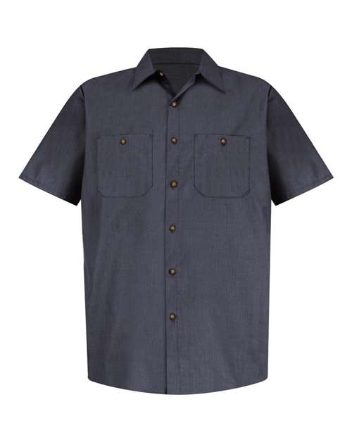 Red Kap Men's Industrial Short Sleeve Work Shirt - SP24