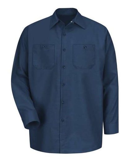 Red Kap Men's Tall Industrial Long Sleeve Work Shirt - SP14T