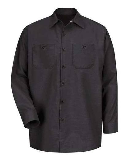 Red Kap Men's Tall Industrial Long Sleeve Work Shirt - SP14T
