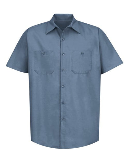 Red Kap Men's Tall Industrial Short Sleeve Work Shirt - SP24T