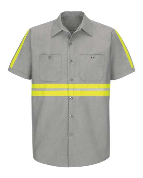 Red Kap Men's Enhanced Visibility Industrial Work Shirt - SP24E