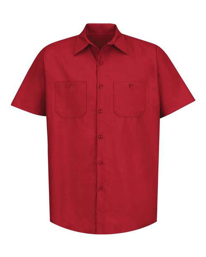 Red Kap Men's Tall Industrial Short Sleeve Work Shirt - SP24T