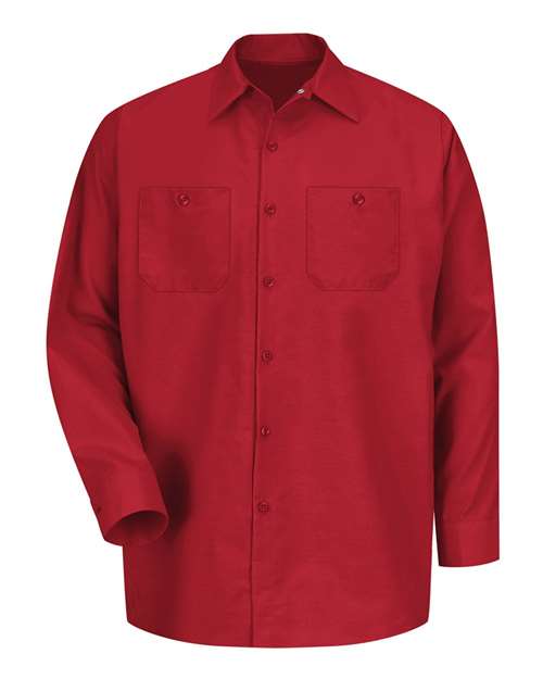 Red Kap Men's Tall Industrial Long Sleeve Work Shirt - SP14T